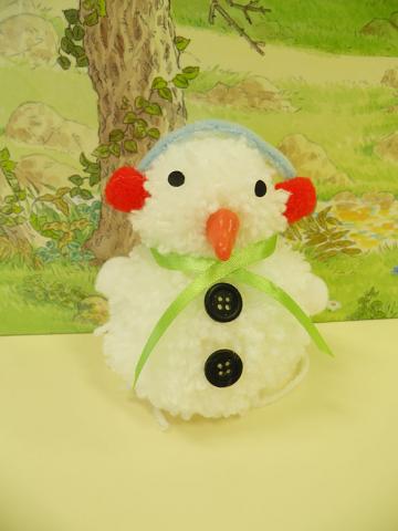 Bonhomme de neige pompon